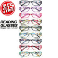 9 Pack Vintage Floral Square Frame Reading Glasses for Women, Lightweight Stylish Readers with Flower-Embellished Frames for Office & Everyday Use, Perfect Gift Set