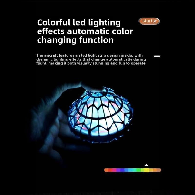 UFO Magic Flying Ball Toy with LED Light – Hand Control Boomerang Hover Ball Intelligent Remote Gesture Control Outdoor Indoor Game Party Gift for Kids Boys Girls Halloween Christmas