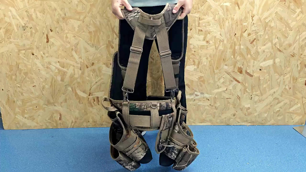 Heavy Duty Tool Belt with Suspenders 5-Piece Set – 1680D Ballistic Fabric, Carpenter Framer Construction Pouch with Phone Holder & Hammer Loop, Fits Electricians, Roofers & Contractors