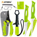 Professional Fishing Knife Set 10/16PCS Fillet & Boning Knife with Road Runner Pliers Fish Lip Gripper Knife Sharpener Retractable S-Buckle Harness, Dishwasher Safe V-Grind Blade - Gift for Fishermen
