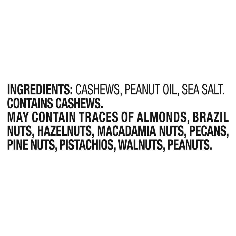 Lightly Salted Whole Cashews 33oz Dry Roasted Snack Jar Healthy Nuts for Hiking Office Road Trip