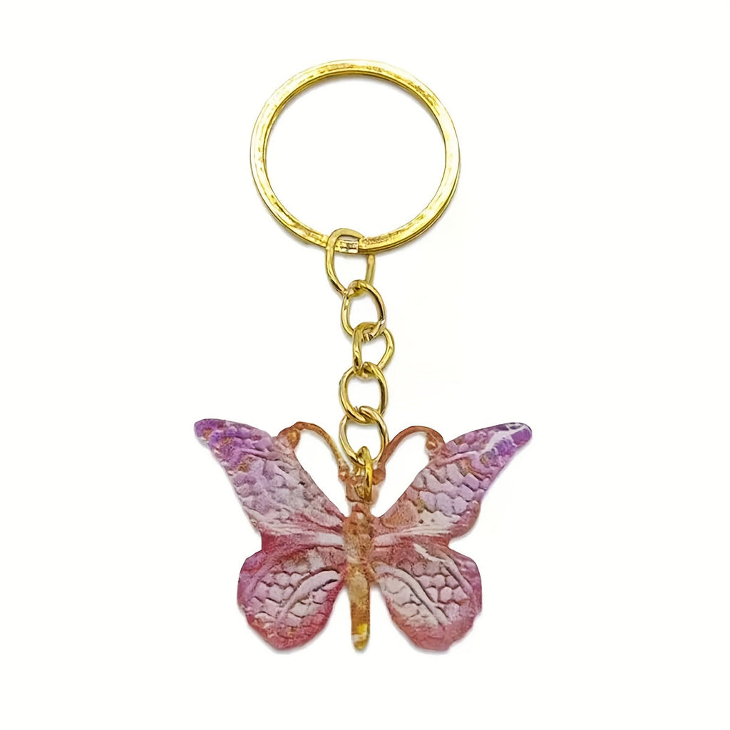 36pcs Gradient Butterfly Keychains Bulk Set – Elegant Butterfly Charm Keychains with Round Ring Clasp for Wedding Favors, Birthday Party, Bridal Shower & Baby Shower Gift Bags