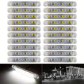 12V 9-LED Side Marker Lights 20-Pack Universal Indicator Clearance Lamp Bar for Truck Car Trailer SUV – White Red Amber Blue Green – Bright LED Side Marker Light Kit