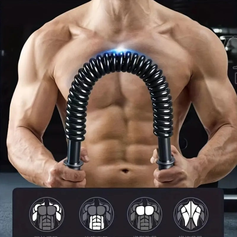 Arm Strength Training Rod for Bicep & Forearm Muscle Building – Heavy Duty Flexible Steel Bar Home Gym Fitness Stick, 66 LB / 88 LB / 110 LB / 132 LB Resistance Options for Men Women Beginners Advanced