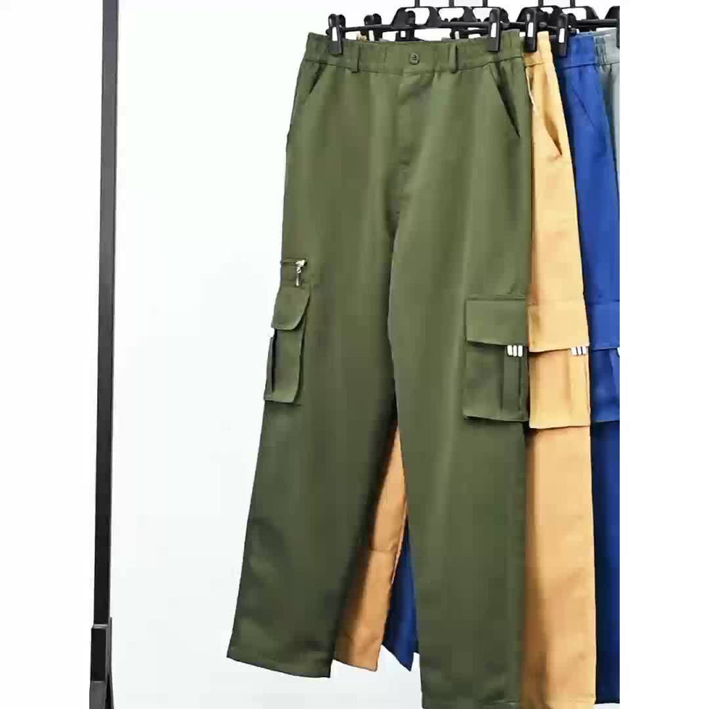 Men's Cargo Pants 3-Pack Multi-Pocket Tactical Outdoor Travel Casual Daily Pants Sizes S-XXXL 10 Colors Black Khaki Army Green Navy Blue Dark Gray