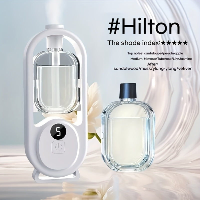 Essential Oil Diffuser Aromatherapy Humidifier with 7 Color LED Light – USB Powered Quiet Mini Aroma Diffuser for Bedroom, Office, Yoga & Home with Timer, Multiple Scents | Hilton Gardenia Ocean Jasmine