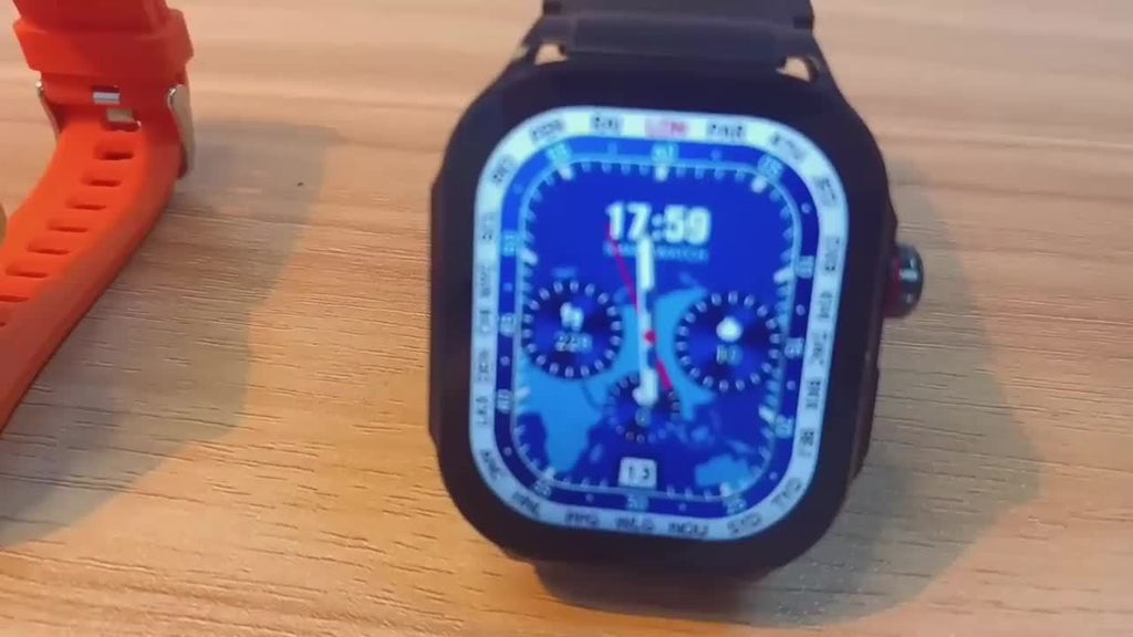 Smartwatch with AI Voice Command 2.1" HD Full Screen Bluetooth 5.3 – 400mAh Battery, Wireless Calls, SMS Alerts, 123+ Sports Modes, Music Playback, Heart Rate & Fitness Tracker for Men Women