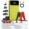 Portable Car Jump Starter 12V Battery Booster Pack with Optional Air Compressor - Emergency Battery Jump Start for Gasoline & Diesel Engines, Compatible with Sedans, SUVs, Trucks & Lawn Mowers