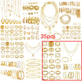 Retro Jewelry Set for Women – 35 to 68pcs Butterfly Heart Star Moon Charms Elegant Mixed Lot Stackable Daily Wear & Gift for Friends Sisters