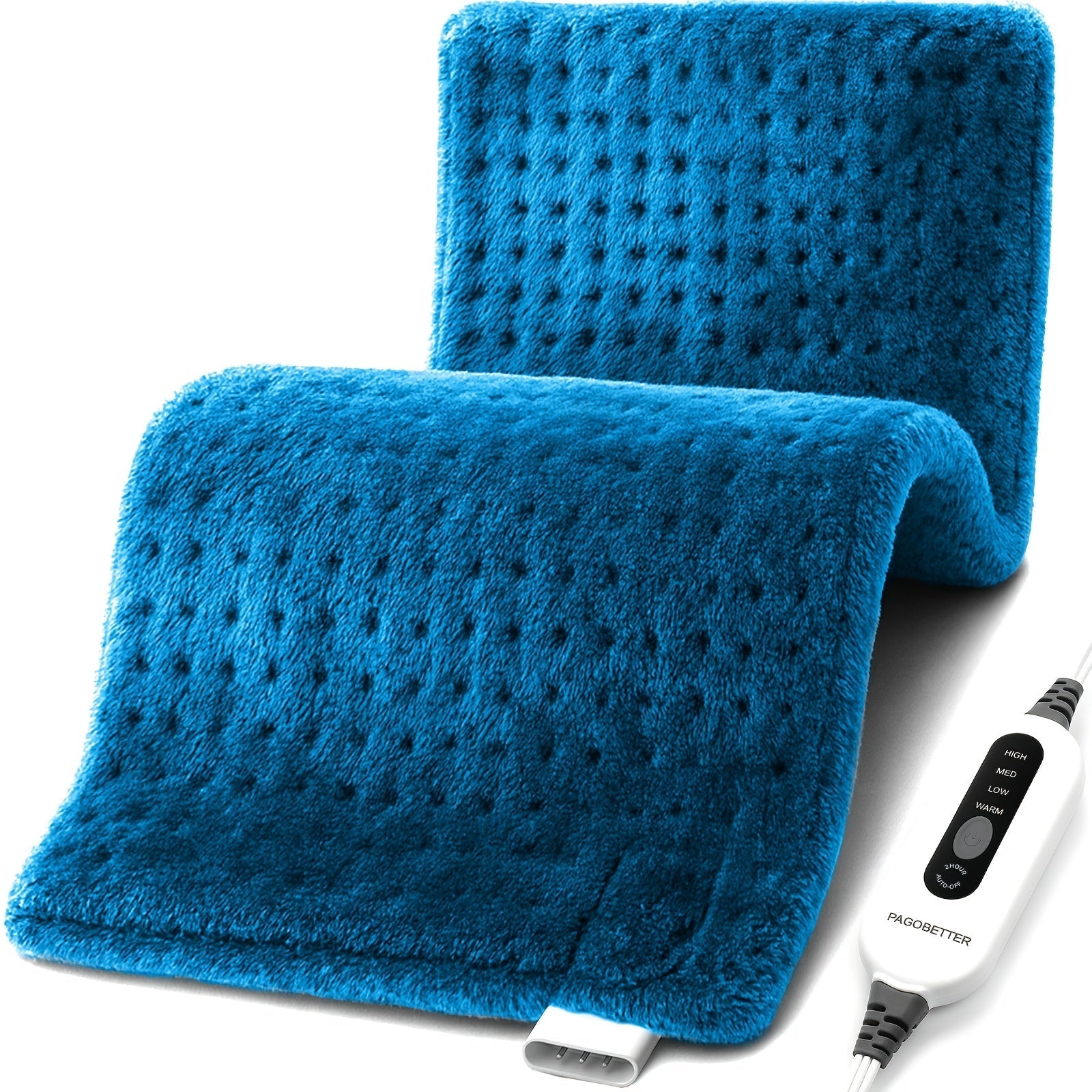 Heating Pad for Back Neck Shoulders & Cramps Ultra Soft Flannel – 6 Heat Settings Dry & Moist Heat Auto Shut-Off Machine Washable Electric Pad, 3 Sizes 12x15 12x24 17x33, Pain Relief Gift for Mom