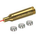 Laser Bore Sight Multi-Caliber Kit for 9mm, 45ACP, 223REM, 308WIN, 380ACP, 38SPL & 12GA – High-Precision Red Laser Boresighter for Rifles, Pistols & Shotguns, Easy Install, 2 Battery Sets Included