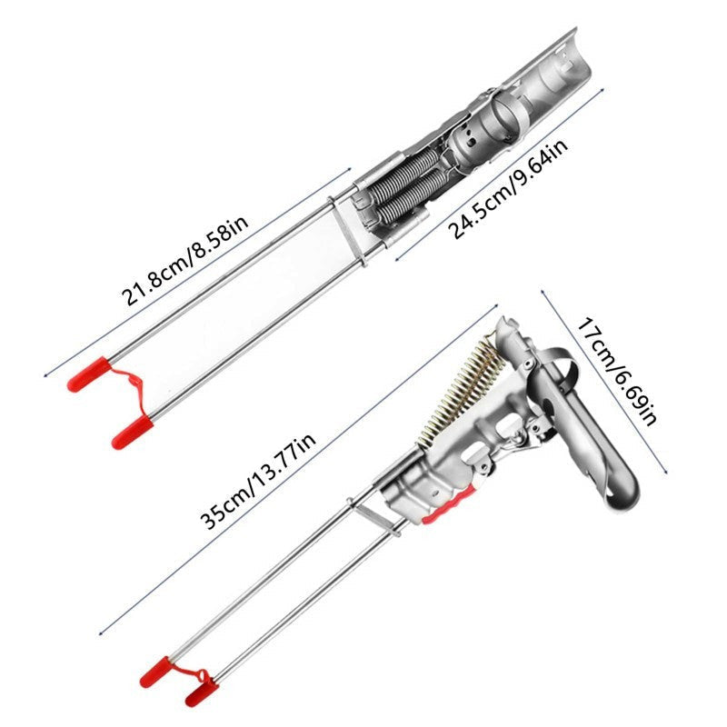 Stainless Steel Fishing Rod Holder 360 Degree Rotation Rust-Proof Spring Clamp Ground Stand No Assembly Bank Fishing Rod Bracket High Sensitivity Fits All Rod Sizes 35x17cm