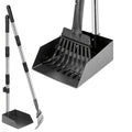 Stainless Steel Dog Pooper Scooper Set with Adjustable Handles – Rust-Proof Tray & Rake Pet Waste Removal Tool, Easy to Clean, No-Bend Design for All Dog Breeds, Yard & Outdoor Use