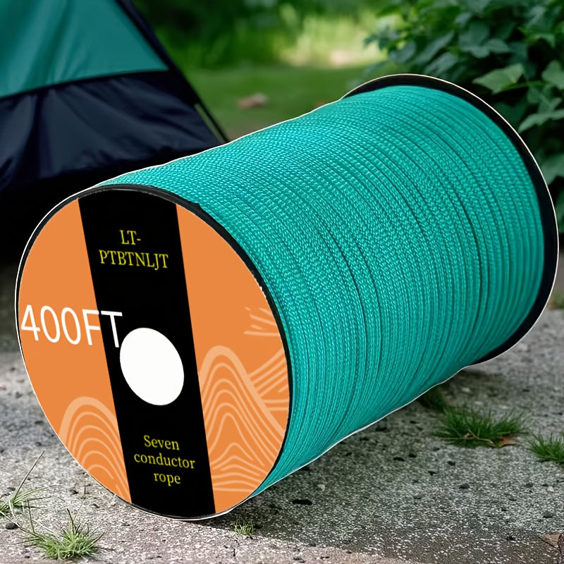 7-Core Paracord Rope for Camping Hiking Survival – Multi-Purpose Nylon Tent Rope for Tie-Down Hanging Bracelet Keychain Backpack Lashing, 30M 50M 100M Vivid Colors
