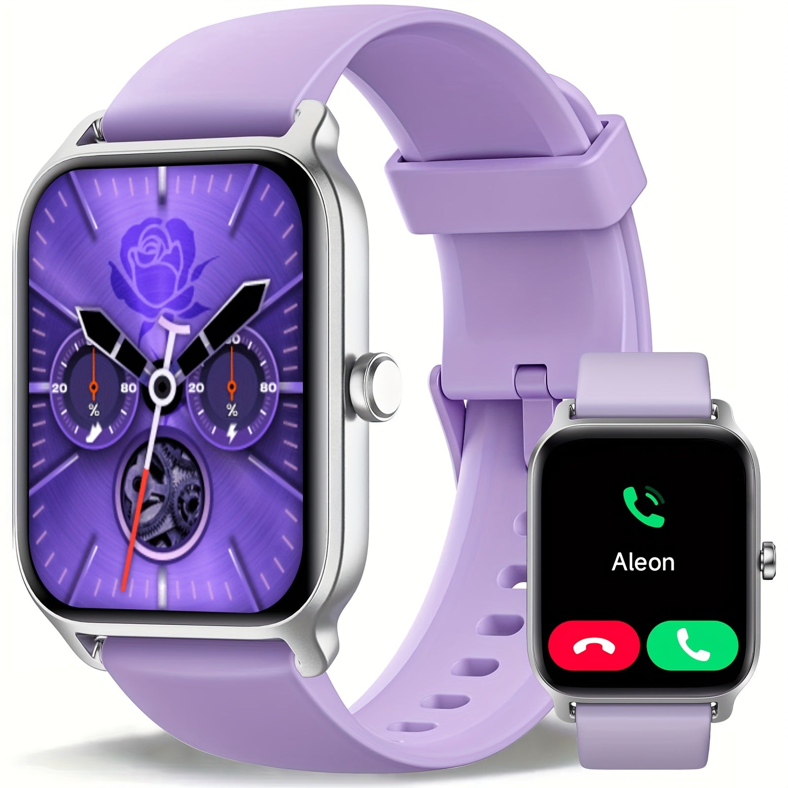 FAWEIO Smart Watch with Alexa & Wireless Calling – 1.8" HD Touchscreen Fitness Tracker, 100+ Sports Modes, Heart Rate SpO2 Sleep Monitor, Compatible with iPhone & Android for Women & Men