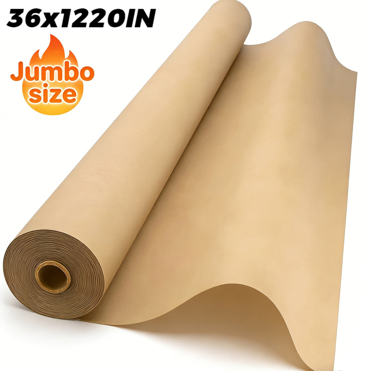 Kraft Paper Roll 80GSM Multi-Size – Heavy Duty Wrapping Paper for Gift Wrap Bouquet Flower Packing Bulletin Board Craft Art Moving and Shipping – Black Red Brown White Wrapping Paper Roll