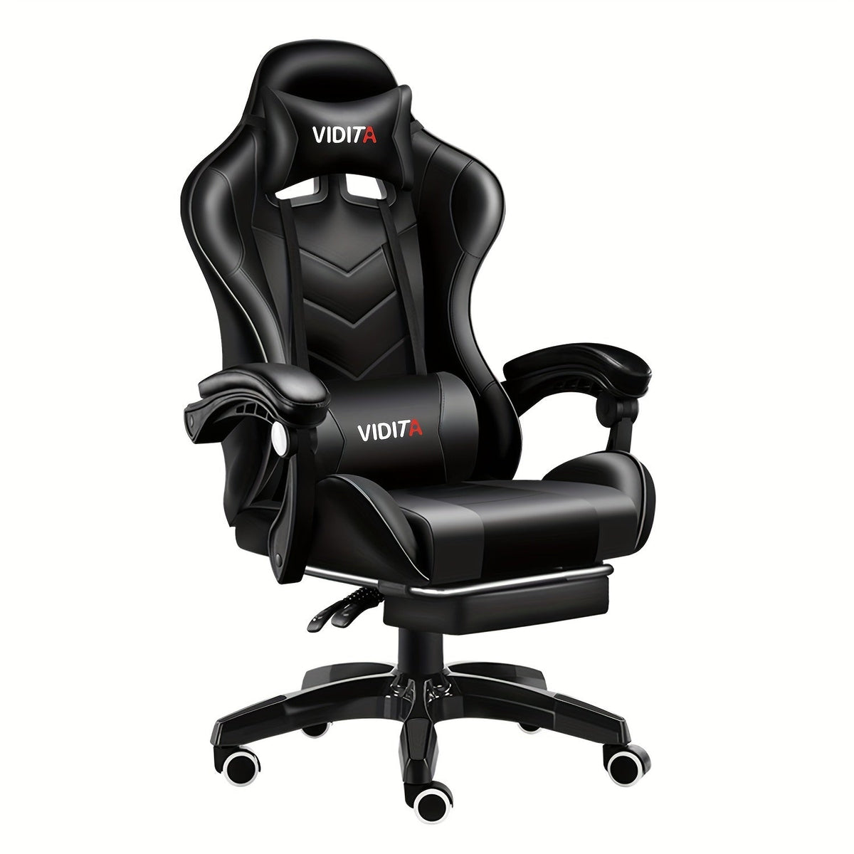 Ergonomic Gaming Chair Racing Style High Back Lumbar Support Five-Wheel Swivel Velvet PU Leather Adjustable Recliner Office Chair Adults Teens Multi-Color