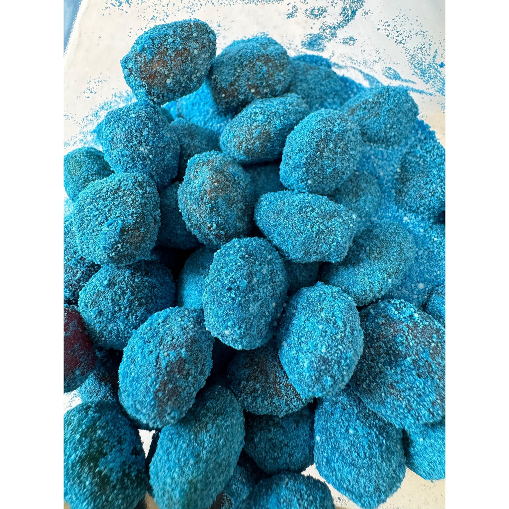 Sour Blue Raspberry Gushers Candy – Viral Sour Gummy Snacks with Juicy Liquid Center, Bold Tangy Flavor for Lunchboxes, Parties, Road Trips & Sour Candy Lovers