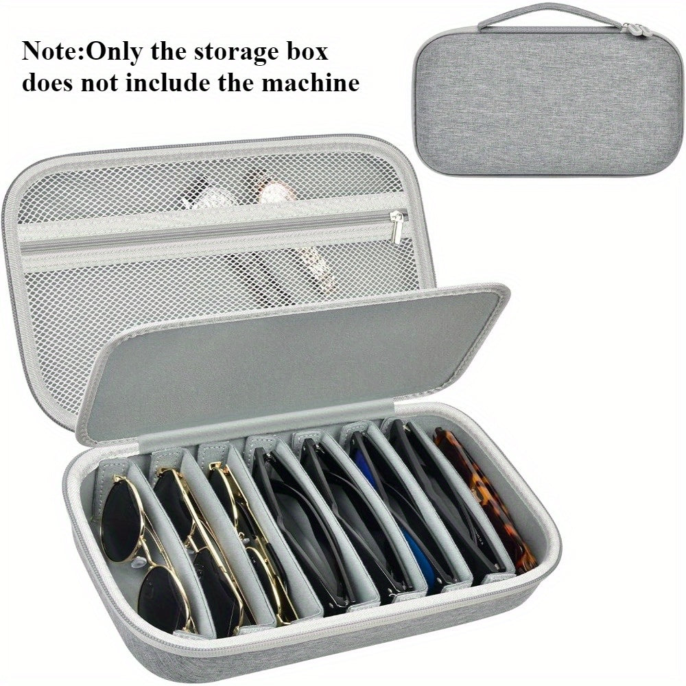Travel Sunglasses Organizer Case for Multiple Pairs – Multi-Slot Eyeglasses Storage Holder Bag for Men & Women, Portable Hard Shell Sunglasses Box for Home & Travel, 2 to 10 Slots Available