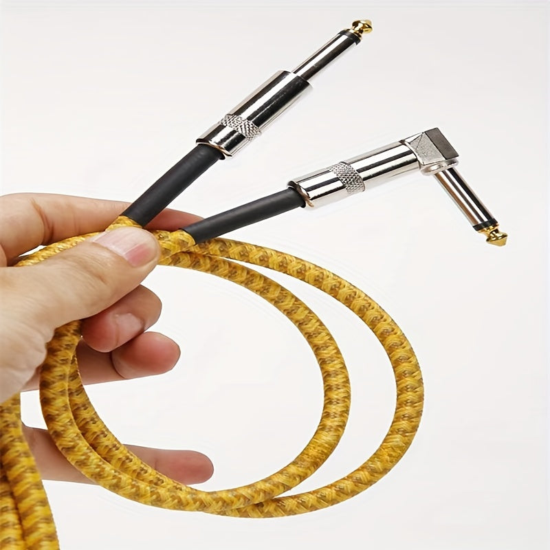 Electric Guitar & Bass Instrument Cable - Noise-Free High-Fidelity 1/4 Inch TS Plug, Durable Flexible Amplifier Cord for Electric Guitar, Bass, Keyboard & Amp, Multiple Lengths & Color Packs
