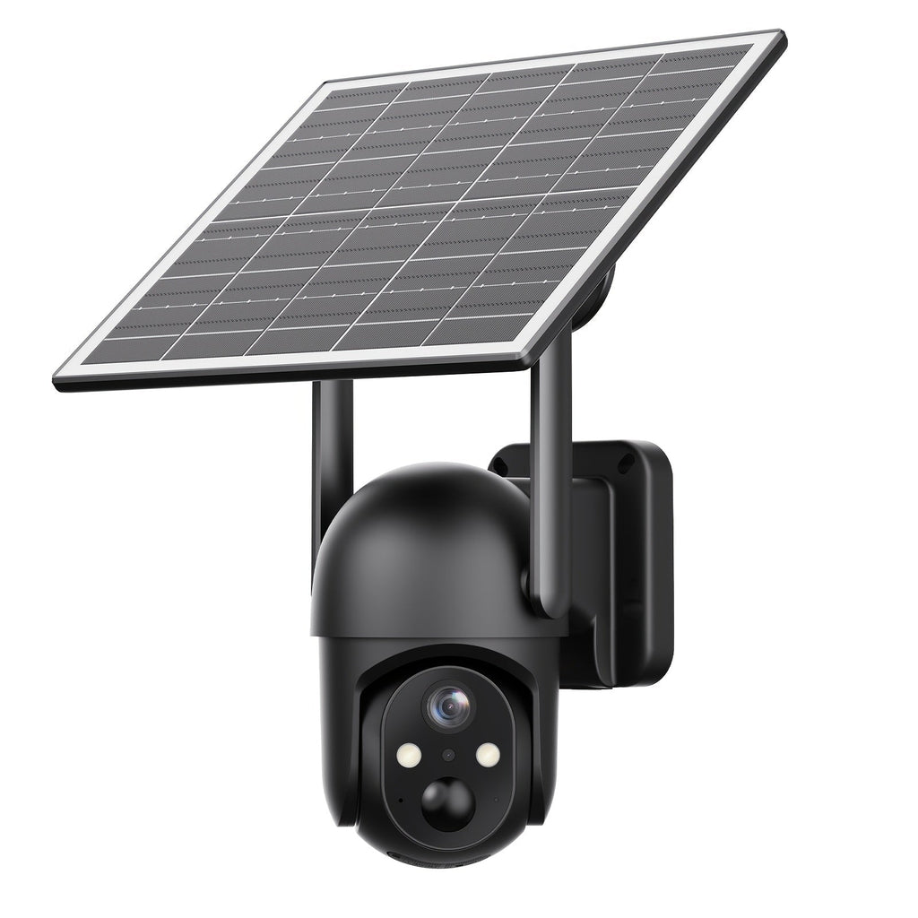 4G LTE Solar Security Camera Outdoor Wireless – No WiFi Needed, 4K Night Vision, 360° Pan/Tilt Live View, Two-Way Audio, Waterproof Trail Camera for Hunting, Farm, Ranch & Wildlife Monitoring