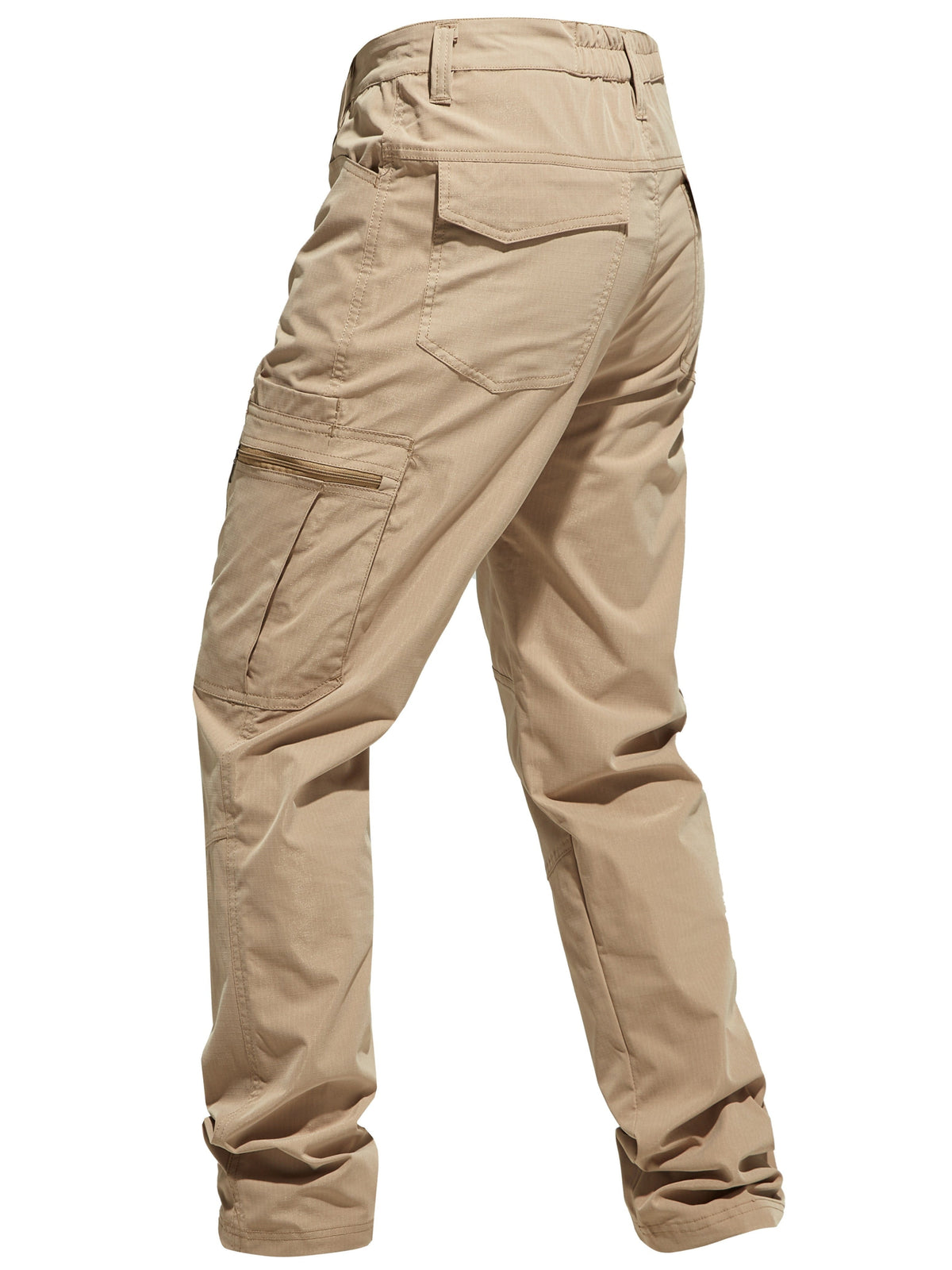 Men's Outdoor Cargo Hiking Pants Multi-Pocket Tactical Trousers All Season Lightweight Camping Fishing Cycling Dark Gray Khaki Sizes 30-42
