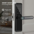 Smart Door Lock Fingerprint Keyless Entry – WiFi App Control, Numeric Keypad, Biometric Fingerprint, Wide-Angle Camera Option, 4-in-1 & 7-in-1 Models for Home, Rental, Office & Hotel