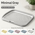 Leak-Proof Dog Potty Tray Indoor Puppy Toilet with Removable Grating Washable Pee Pad Holder for Apartment Puppy Training Pet Potty Station for Small Medium Dogs Easy Clean