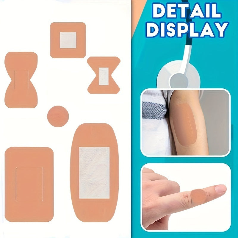 360-Piece Assorted Fabric Bandages Set - Flexible Breathable Fingertip Knuckle & Spot Adhesive Bandages for First Aid Home Office Travel