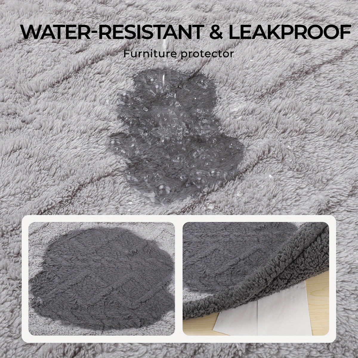 Liquid-Proof Pet Blanket Reversible Sherpa Fleece Sofa Bed Furniture Protector for Dogs Cats Machine Washable Throw Blanket Small Medium Large XL Light Gray Khaki Beige Dark Gray