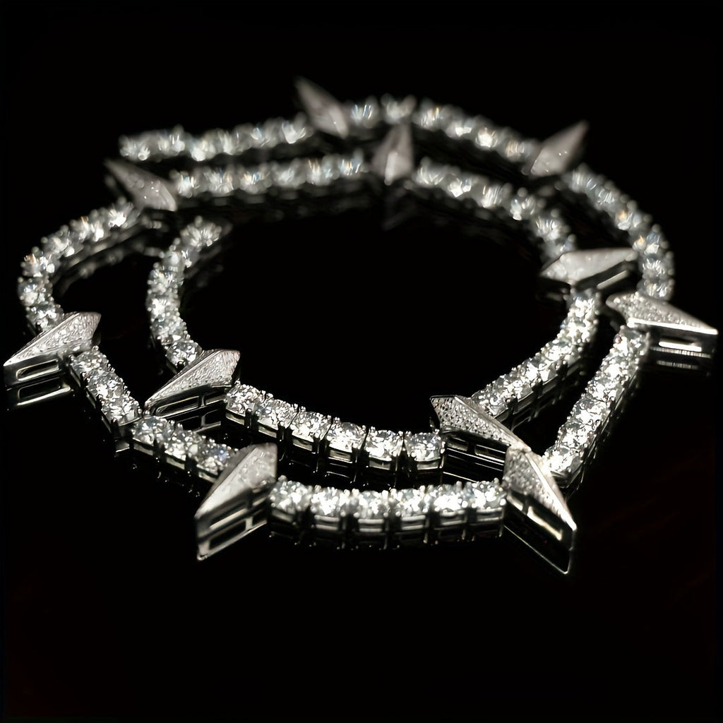 Wolf Tooth Pendant Necklace for Men Gothic Tribal Spike Chain Necklace Bold Statement Jewelry Sizes 18 20 22 Inch Gift for Him Christmas Valentine Birthday