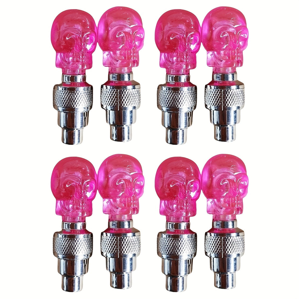 LED Tire Valve Stem Caps with Breathing Light & Running Horse Effect 4/8/16pcs Glow Wheel Valve Core Caps for Car Motorcycle Bike – Wind Fire Wheel Light UV & Explosion Proof – Green Red Blue Skeleton
