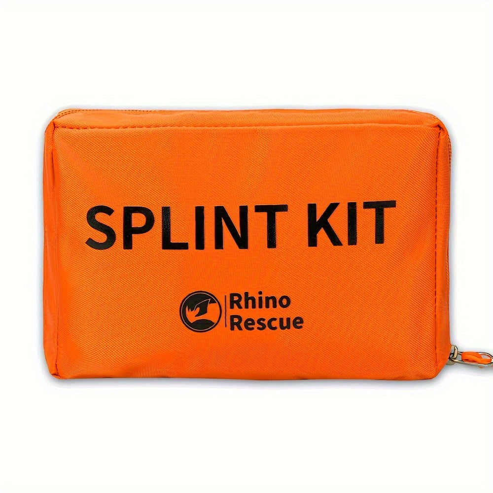 Emergency Aluminum Foam Splint Set 4pcs - Rollable First Aid Splints for Finger Wrist Arm Leg Injuries Camping Hiking Survival Kit