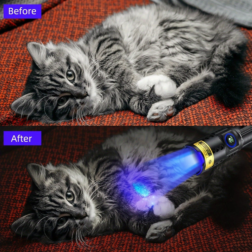 UV Blacklight Flashlight 395nm Portable Ultraviolet Light for Pet Urine Stain Detection Counterfeit Currency Scorpion Hunting Ringworm Inspection Multi-Pack 4 6 8 12pcs AAA Battery Powered