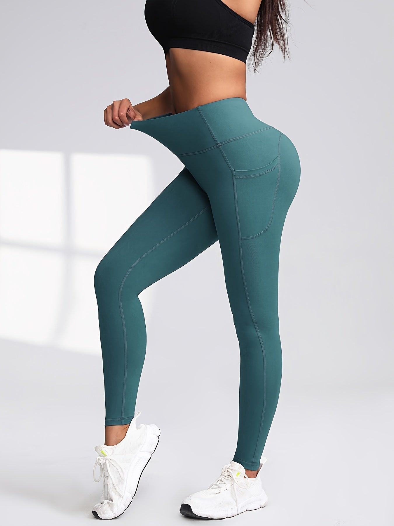High Waist Leggings with Pockets Women 6 Pack Buttery Soft Tummy Control Yoga Pants Multicolor Sets S-XXL