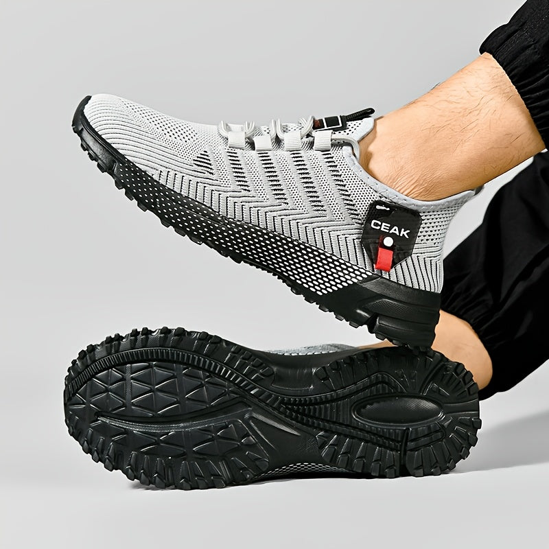 Men's Breathable Mesh Sneakers – Lightweight Non-Slip Low-Cut Athletic Shoes for Running, Jogging, Gym, Outdoor Sports & Daily Casual Wear, Sizes US 6.5–13.5