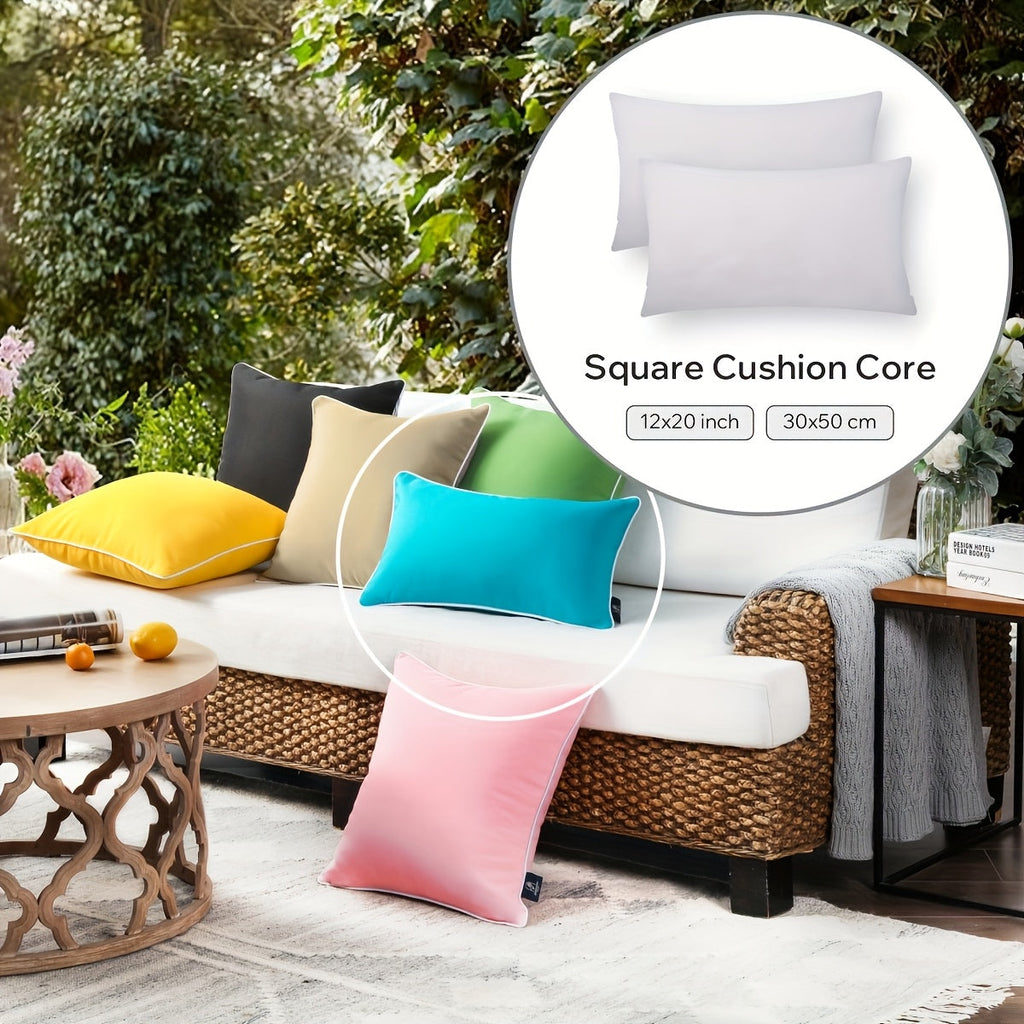 Square Pillow Inserts – Hypoallergenic New Fiber Fill, White Cushion Inserts for Sofa, Bed & Patio, 14–20 Inch, 1/2/4 Pack, Ideal for Bedroom, Living Room, Office & Outdoor Decor