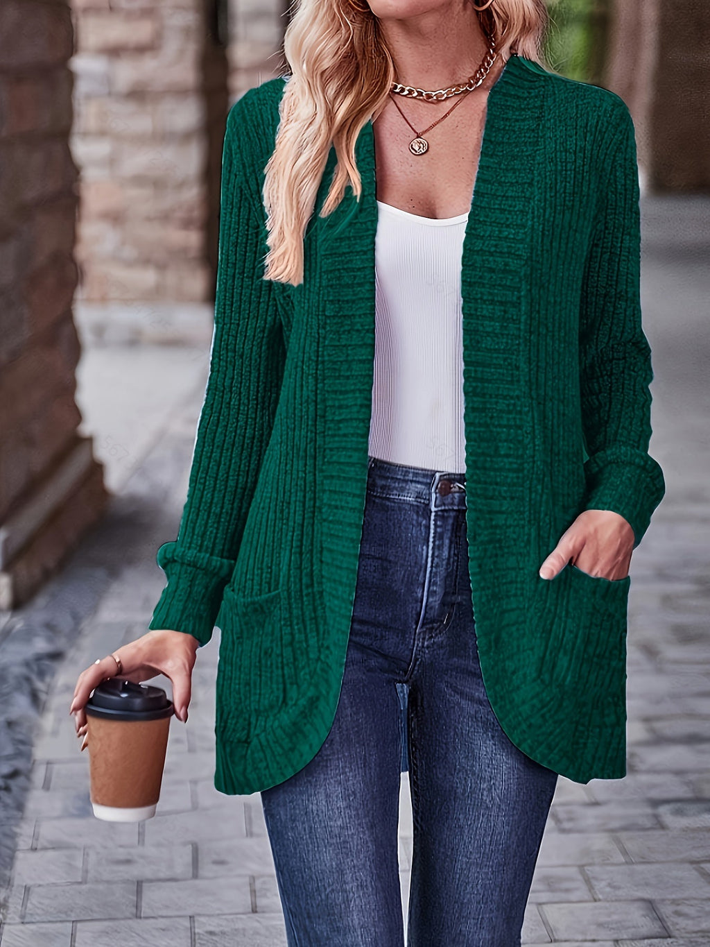 Loose Casual Long Sleeve Blouse Women Solid Color Pocket Splicing Relaxed Fit Top 10 Colors S-XXL Spring Fall Everyday