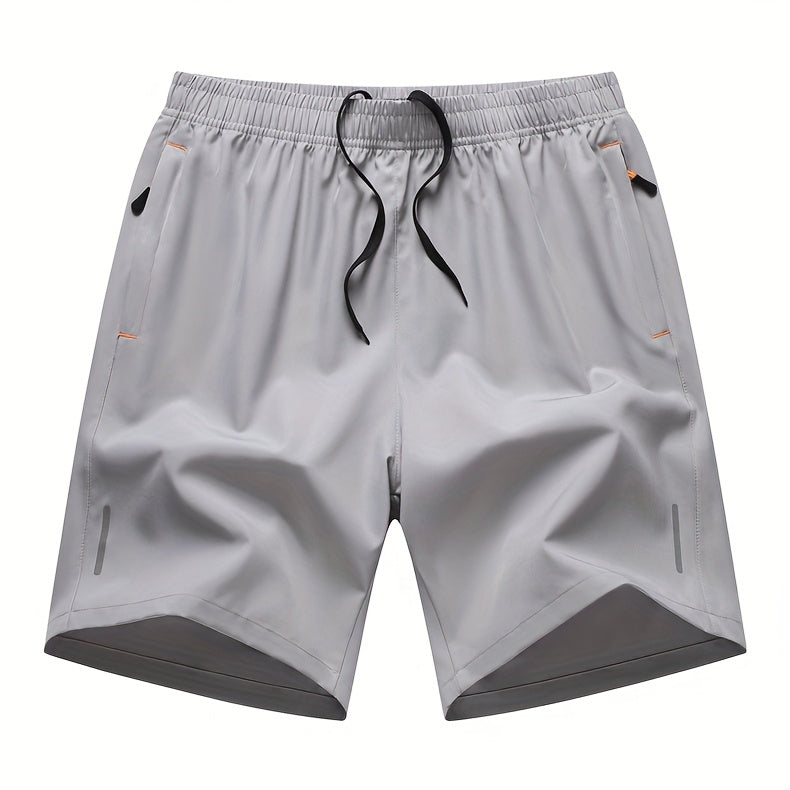 Men's Athletic Shorts 4-Pack Quick-Dry Lightweight Breathable, Zipper Pockets Drawstring Waist Loose Fit for Running, Gym, Cycling, Basketball, Tennis, Outdoor Sports & Beach - Mixed Colors S-XXXL