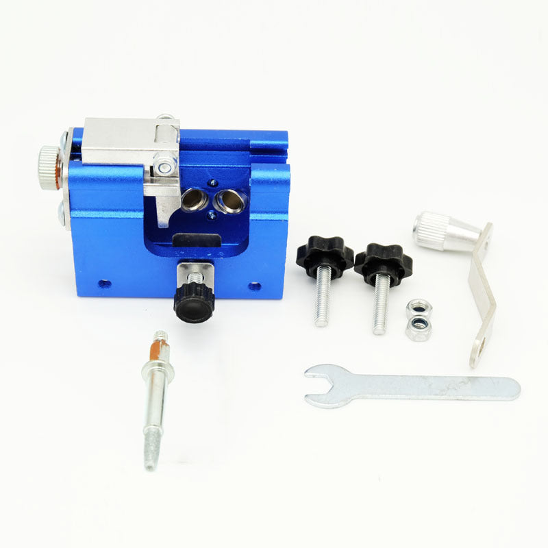 Portable Hand-Cranked Chainsaw Sharpener Jig Kit with Carbide Burrs – DIY Chain Saw Sharpening Tool for All Chainsaw Chains, 1/3/5/10Pcs Burr Set, Blue or Yellow, Beginner to Pro
