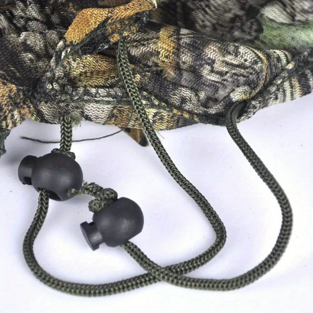 Men's Ghillie Suit 3D Leaf Camo Lightweight Hooded Jacket & Pants Set – Breathable 3D Camouflage Hunting Clothes for Deer Turkey Bow Hunting & Wildlife Photography, 0.95 lb Full Body Concealment Suit