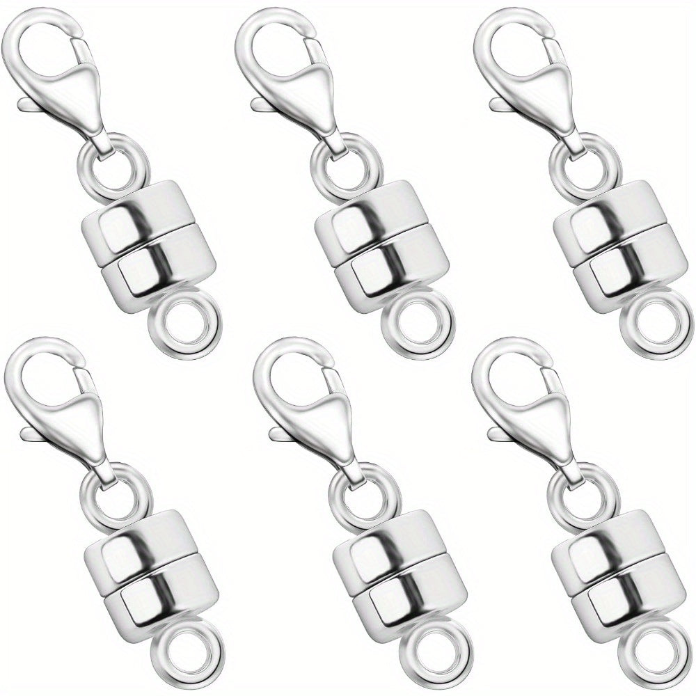 Magnetic Necklace Clasps and Closures with Lobster Clasp Converters – Gold and Silver Jewelry Findings for Bracelets Necklaces and Chains – Available in 2 6 7 8 9 16 and 18 Piece Sets