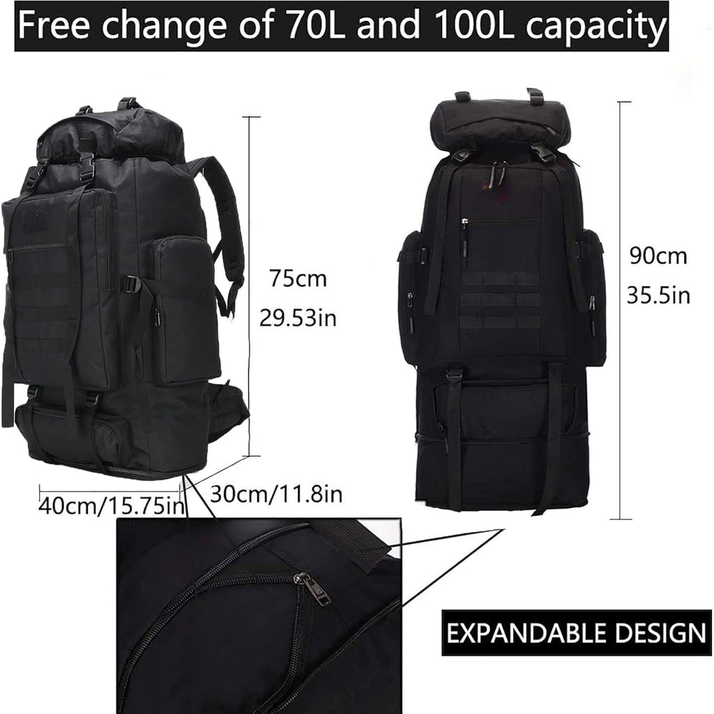 Expandable Hiking Backpack 26-42L for Men & Women – Lightweight Camping Mountaineering Daypack with Multi-Compartment Outdoor Travel Pack