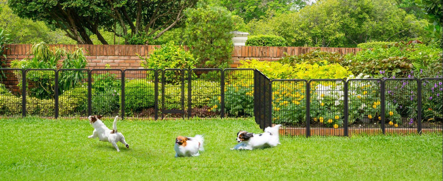 Portable Dog Playpen 8/16 Panels Heavy Duty Pet Exercise Pen for Large Medium Small Dogs Indoor Outdoor Use RV Camping Garden Yard Puppy Rabbit Animal Pen