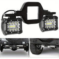4 Inch LED Trailer Hitch Light 18W 3000+ Lumens with 2-Inch Tow Hitch Mount Bracket – Dual LED Off-Road Work Light for Truck Trailer SUV ATV – Die-Cast Aluminum No Battery Required
