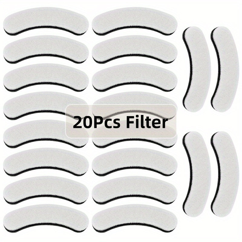 Dog Cat Water Fountain Replacement Filters 4 8 16 20 24 Pack Activated Carbon Multi-Filtration Compatible with NPET DF10 DF30 Automatic Pet Water Dispenser BPA Free Food Grade