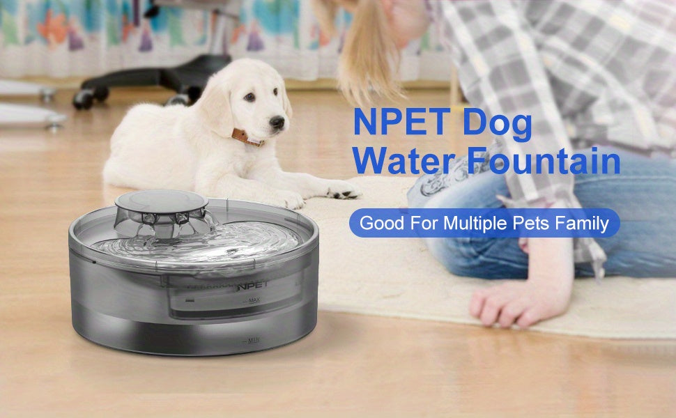 Dog Cat Water Fountain Replacement Filters 4 8 16 20 24 Pack Activated Carbon Multi-Filtration Compatible with NPET DF10 DF30 Automatic Pet Water Dispenser BPA Free Food Grade
