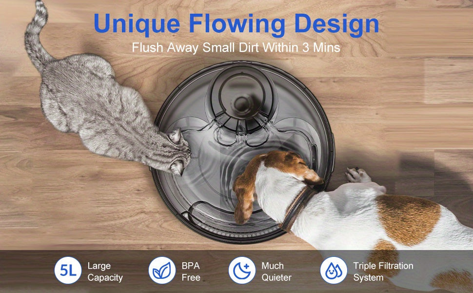 Dog Cat Water Fountain Replacement Filters 4 8 16 20 24 Pack Activated Carbon Multi-Filtration Compatible with NPET DF10 DF30 Automatic Pet Water Dispenser BPA Free Food Grade