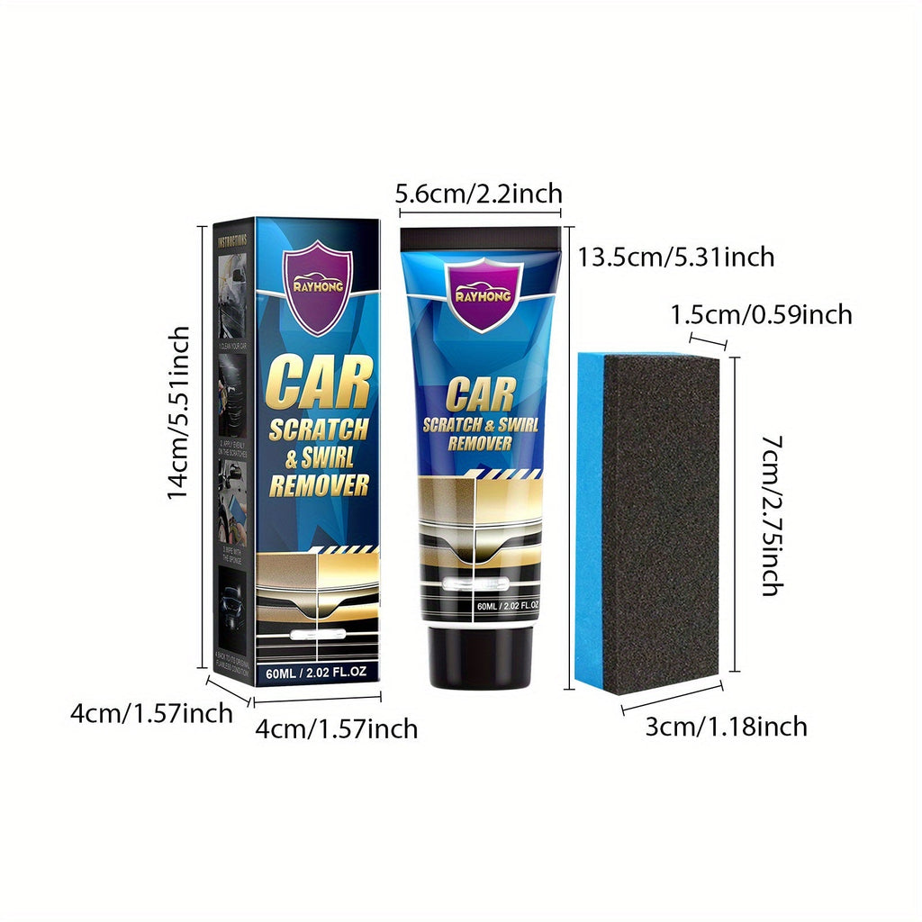 Car Scratch & Swirl Remover Paste 3-Pack Universal Color Match Formula Auto Paint Repair Polishing Cream Easy Touch-Up Restoration for All Car Colors Exterior Car Care Detailing Kit