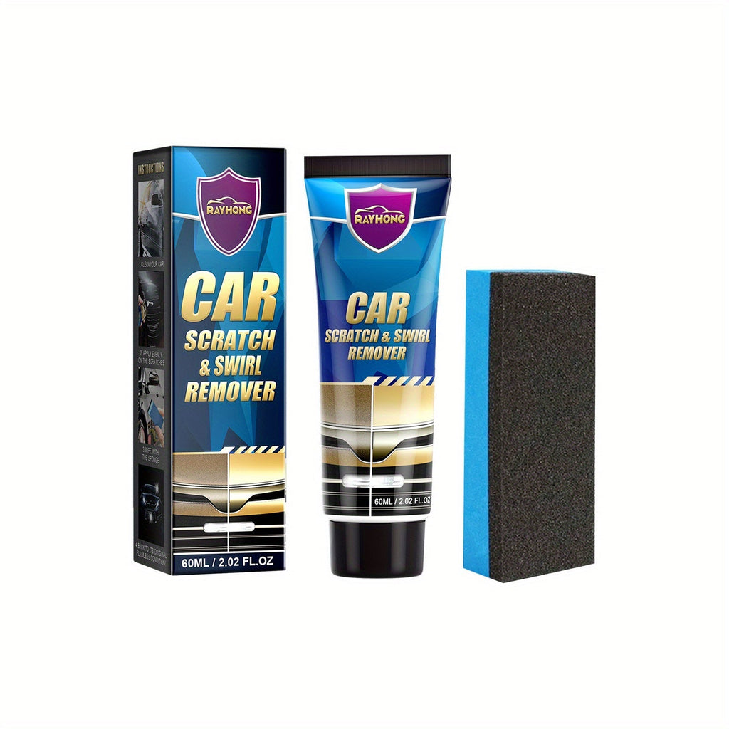 Car Scratch & Swirl Remover Paste 3-Pack Universal Color Match Formula Auto Paint Repair Polishing Cream Easy Touch-Up Restoration for All Car Colors Exterior Car Care Detailing Kit